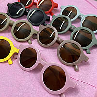 ! Сонцезахисні окуляри дитячі окуляри від сонця круглі окуляри детские очки от солнца
