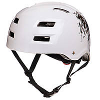 Шлем для экстремального спорта Котелок Zelart MTV01 размер M (55-58) цвет белый kl