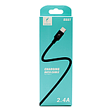 SkyDolphin S55T Кабель USB Type C 1M, нейлон, (передавання даних, заряджання), фото 3