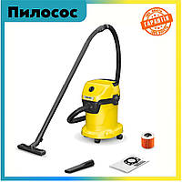 Професійний пилосос Karcher WD 3 V-17/4/20 Хороший пилосос для дому (Промисловий пилосос) Потужний пилосос