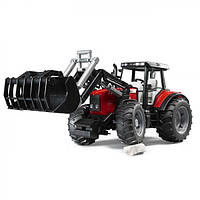 Трактор игрушка для ребенкаMassey Ferguson 7480 с погрузчиком, Bruder 02042