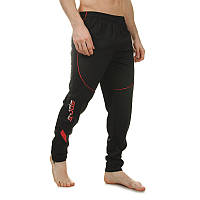 Штаны спортивные мужские Lingo SPORTS LD-9201 размер 2XL цвет черный-красный kl