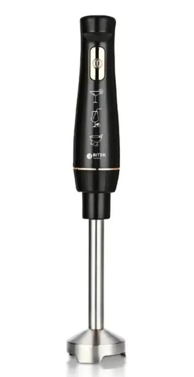 Блендер ручний BITEK BT-346B багатофункціональний занурювальний ручний подрібнювач 1600 Вт, фото 1