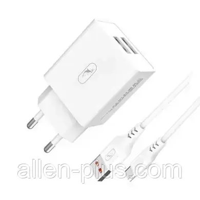 Sky Dolphin Набор ЗУ SC30T 2 USB 5V 2,4A + кабель Type C
