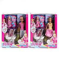 Кукла с коляской и ребенком 99116 "Anlily", 2 вида