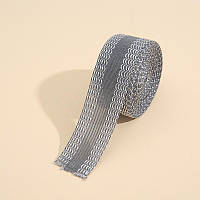 Брючна стрічка з клейовою основою для одягу 5 м сіра