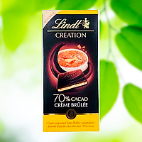 Шоколадка Lindt Creation 70% Cacao Creme Brulee 150 гр. Швейцария