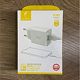Sky Dolphin Набор ЗУ SC30T 2 USB 5V 2,4A + кабель Type C, фото 2