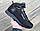 Чоловічі кросівки текстильні Чорні із сірим Jordan, фото 2