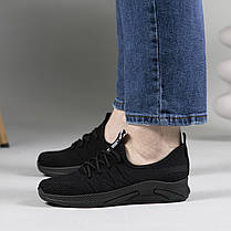 Кросівки жіночі чорні сітка, фото 5