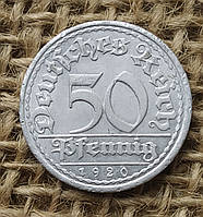 50 пфеннигов 1920 года. (А) Веймарская республика