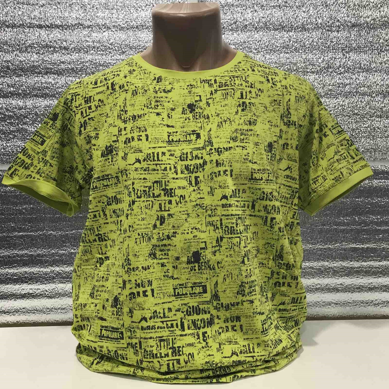 Футболка чоловіча Red-Down L-XXXL арт.1481, Міжнародний розмір XL, Розмір чоловічого одягу (RU) 50, Колір Сірий L, 48, Салатовий