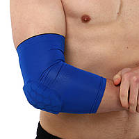 Нарукавник компрессионный рукав для спорта Zelart 3068 размер L цвет синий kl