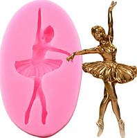 Молд Балерина кондитерский 87 на 54 мм розовый