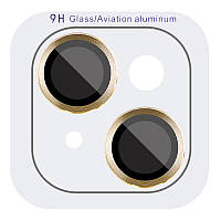 Захисне скло Metal Classic на камеру (в упак.) для Apple iPhone 15 (6.1") / 15 Plus (6.7") TTS