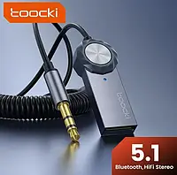 Автомобільний адаптер Bluetooth 5.0 Essager Toocki, стерео, AUX