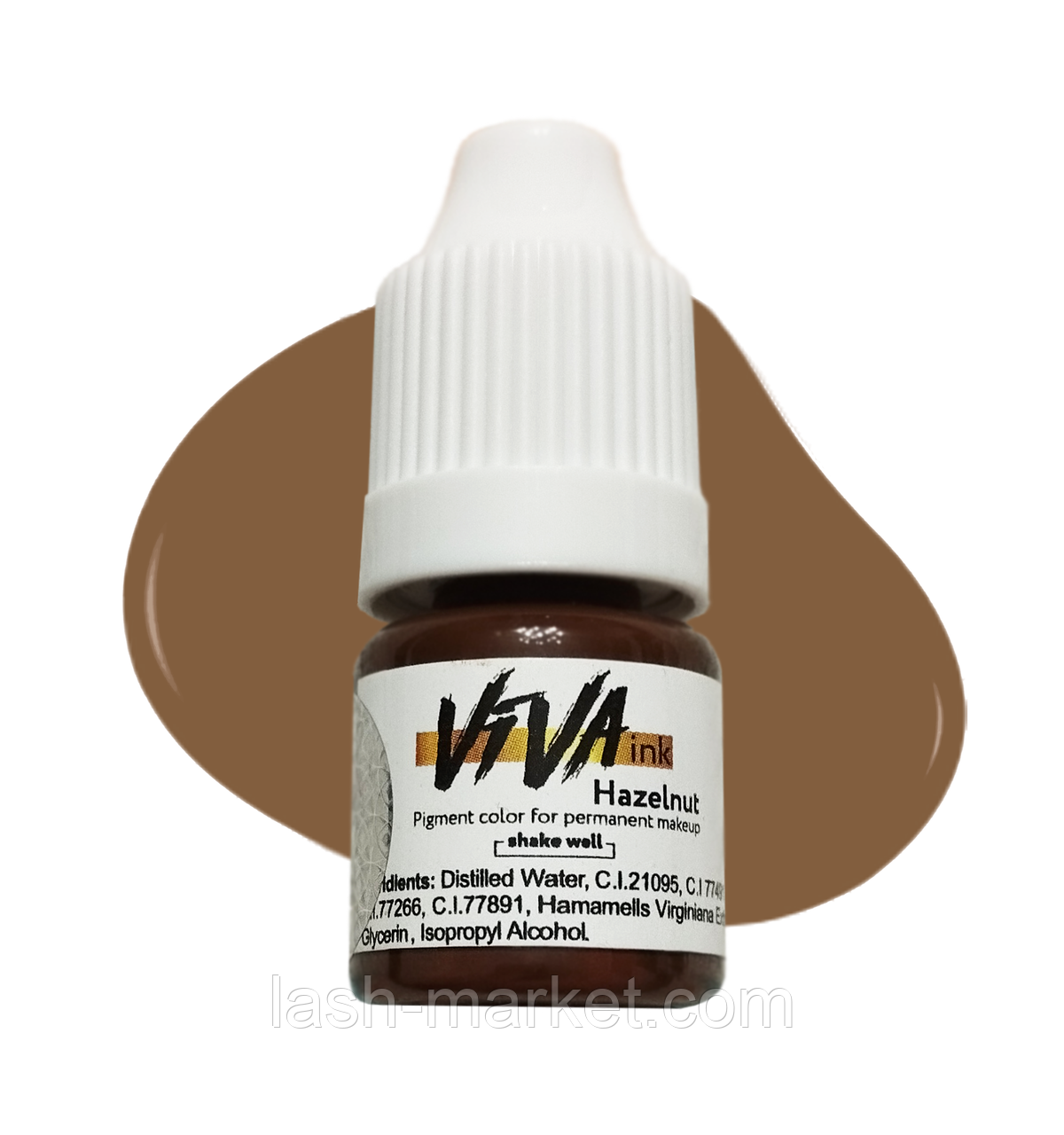 Пігмент для татуажа брів VIVA INK EYEBROWS #5 HAZELNUT 6ML/3ML