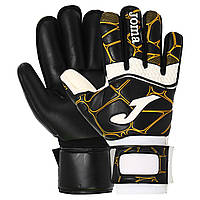 Перчатки вратарские юниорские Joma PRO 400908-109 размер 5-10 черный-золотой kl