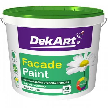 Фарба фасадна DekArt Faсade Paint акрилова 4кг