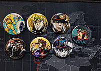Значок "Неймовірні пригоди ДжоДжо / JoJo’s Bizarre Adventure" в  ассортименті | 44мм