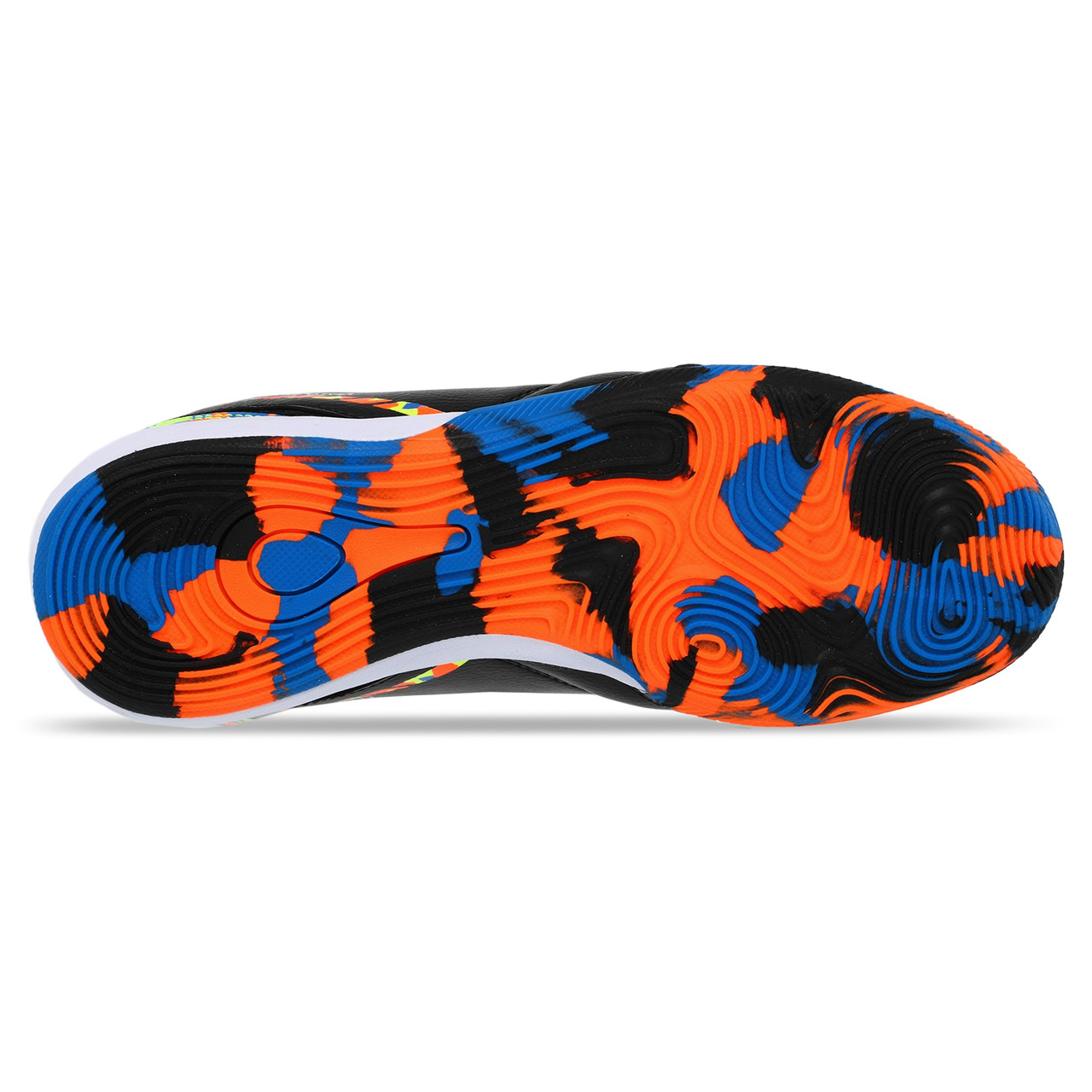 Обувь для футзала подростковая MARATON 230508-1 размер 36-41 черный-синий-оранжевый kl - фото 2 - id-p2142127489
