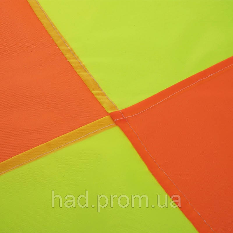 Флаг полотно угловой для поля с клипсой для крепления к штанге Zelart C-4597 45x38см оранжевый-желтый hd - фото 7 - id-p2142118370