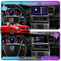 Штатна магнітола Lesko для Volvo S60 II Рестайлінг 2013-2018 екран 9" 2/32Gb Wi-Fi GPS Base 4 шт., фото 3