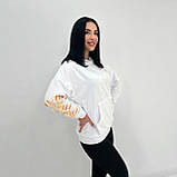 Толстовка жіноча з капюшоном і кишенею кенгуру, демісезон | Худі без флісу, на весну/осінь | Норма та Батал, фото 5