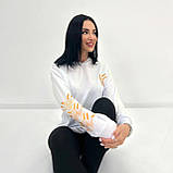 Толстовка жіноча з капюшоном і кишенею кенгуру, демісезон | Худі без флісу, на весну/осінь | Норма та Батал, фото 8