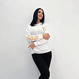 Толстовка жіноча з капюшоном і кишенею кенгуру, демісезон 50-52 р. | Худі на весну/осінь, без флісу | Батал, фото 9