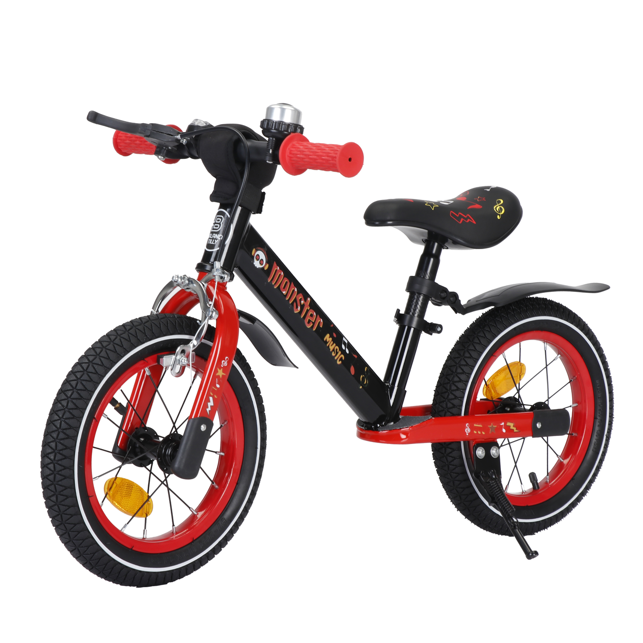 Велобіг (біговел) дитячий BALANCE TILLY Monster T-212529 Red, червоний, надувні колеса 12" ручне гальмо