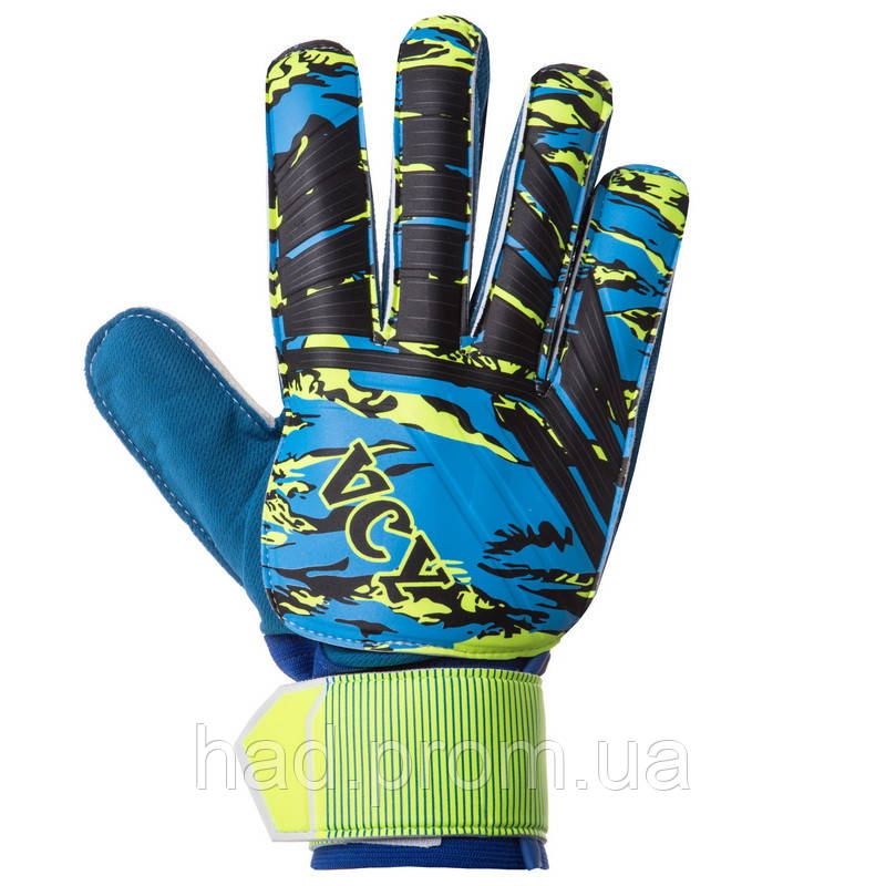 Перчатки вратарские детские с защитой пальцев VCY Zelart FB-931B размер 5-7 цвета в ассортименте hd - фото 4 - id-p2142127855