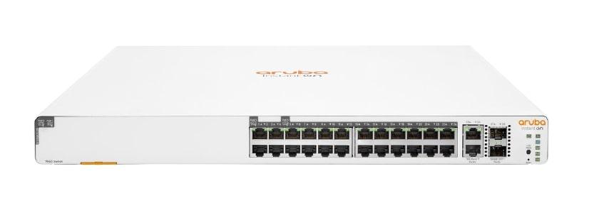 HPE Комутатор Aruba Instant On 1960 24xGE, 20p Class4 4p Class6 PoE 370W, 2хSFP+10GE, 2х10GBASE-T ports, LT