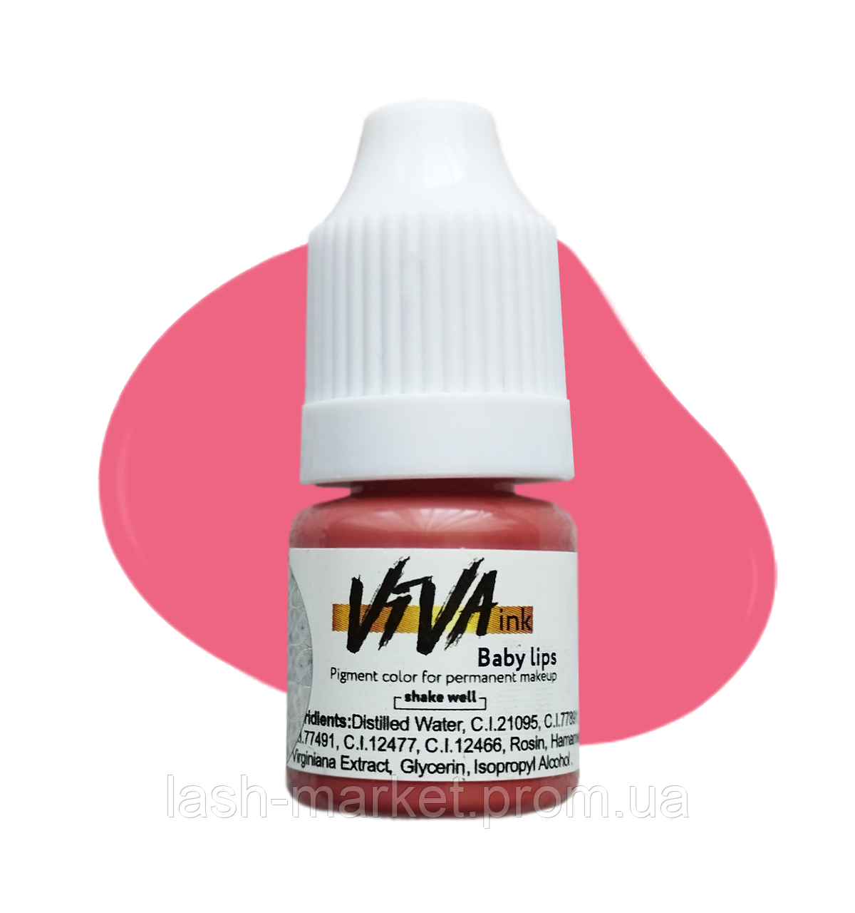 Пімент Viva BABY LIPS #5 гібридний для перманентного макіяжу губ (4 мл)/6 мл