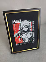 Постер с героями аниме, Евангелион, персонаж Аска.