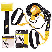 Тренировочные подвесные петли TRX KIT P1 FI-3723-02 черный-желтый hd