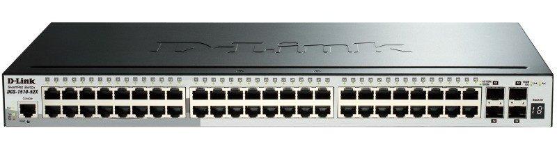 D-Link Комутатор DGS-1510-52X 48xGE, 4xSFP+, SmartPro