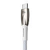 Кабель зарядный Baseus USB A - USB Type C Glimmer Series 100W LED 1 м White (CADH000402), фото 4