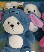 Іграшка ведмедик у комбінезоні, плюшевий антистрес іграшка-обіймашка, дитячий подарунок, 52 см
