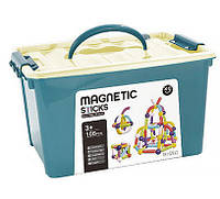 Магнитный конструктор в чемоданчике Magnetic Sticks 106 деталей