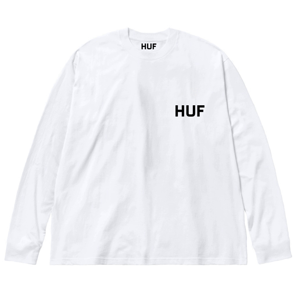 Белый лонгслив Huf Logo унисекс Хаф Хуф