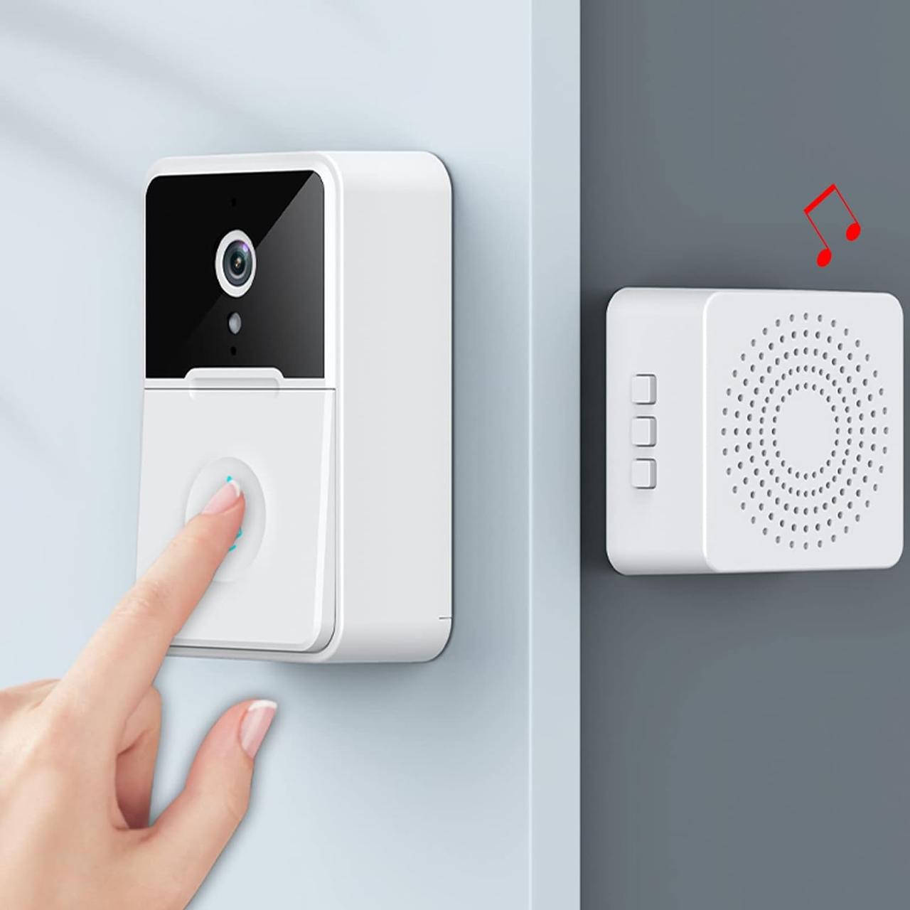 Умный дверной видеозвонок с WIFI камерой, Doorbell X9 Беспроводной видеодомофон Аккумуляторный домофон - фото 5 - id-p2142199890