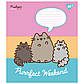 Зошит шкільний Yes Pusheen 12 аркушів клітинка, фото 2