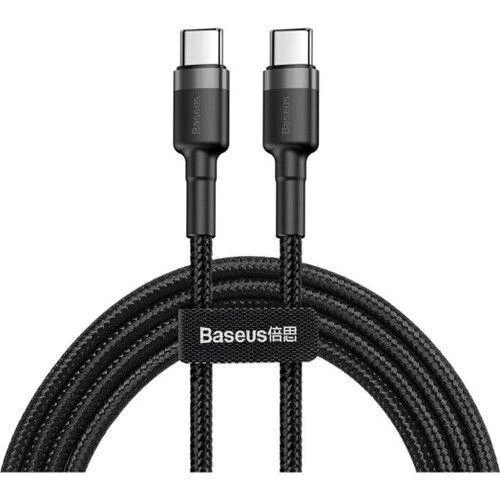 Кабель Baseus Cafule USB Type-C to USB Type-C 60W Power Delivery 1 м Black (CATKLF-GAG1)