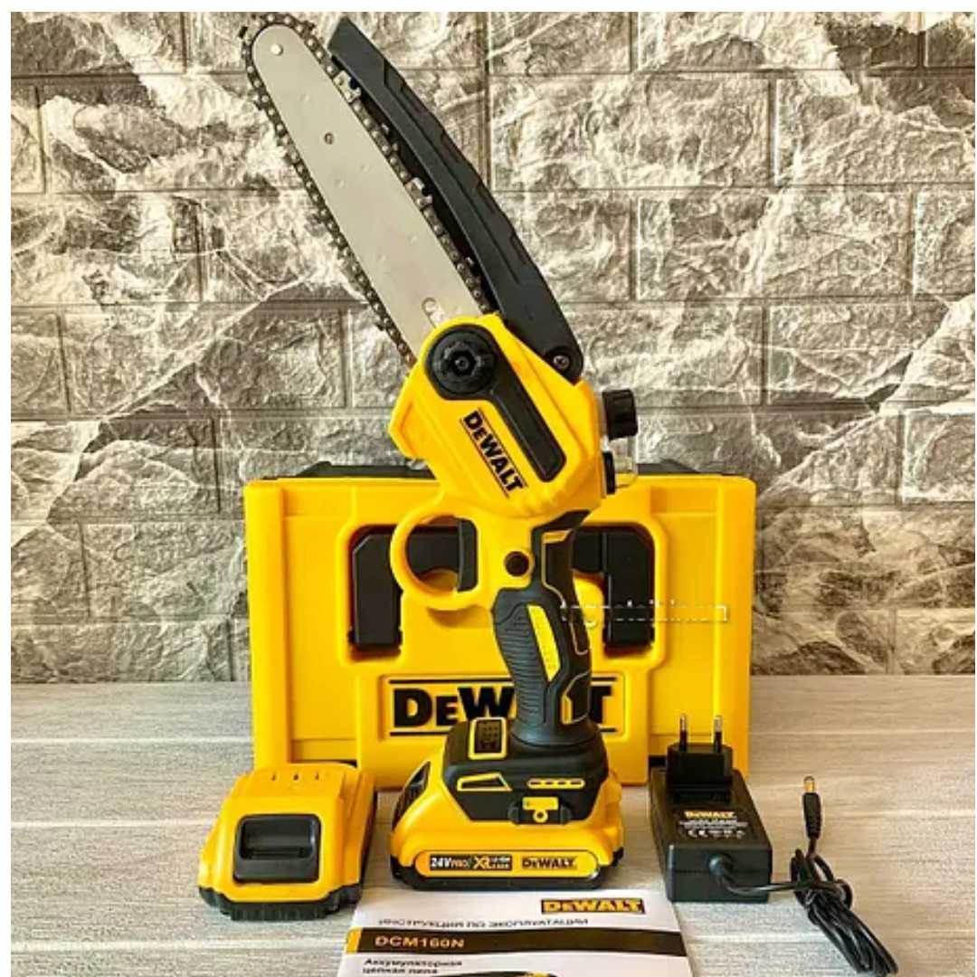 Пила цепная аккумуляторная профессиональная DEWALT DCM160N-009 (цепные электропилы) - фото 4 - id-p2142209018