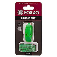 Свисток судейский пластиковый ECLIPSE CMG FOX40-ECLIPSE цвет салатовый hd