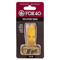 Свисток судейский пластиковый ECLIPSE CMG FOX40-ECLIPSE цвет желтый hd