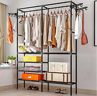 Напольная вертикальная вешалка для одежды и обуви CLOTHES RACK,стойка-вешалка в гардеробную