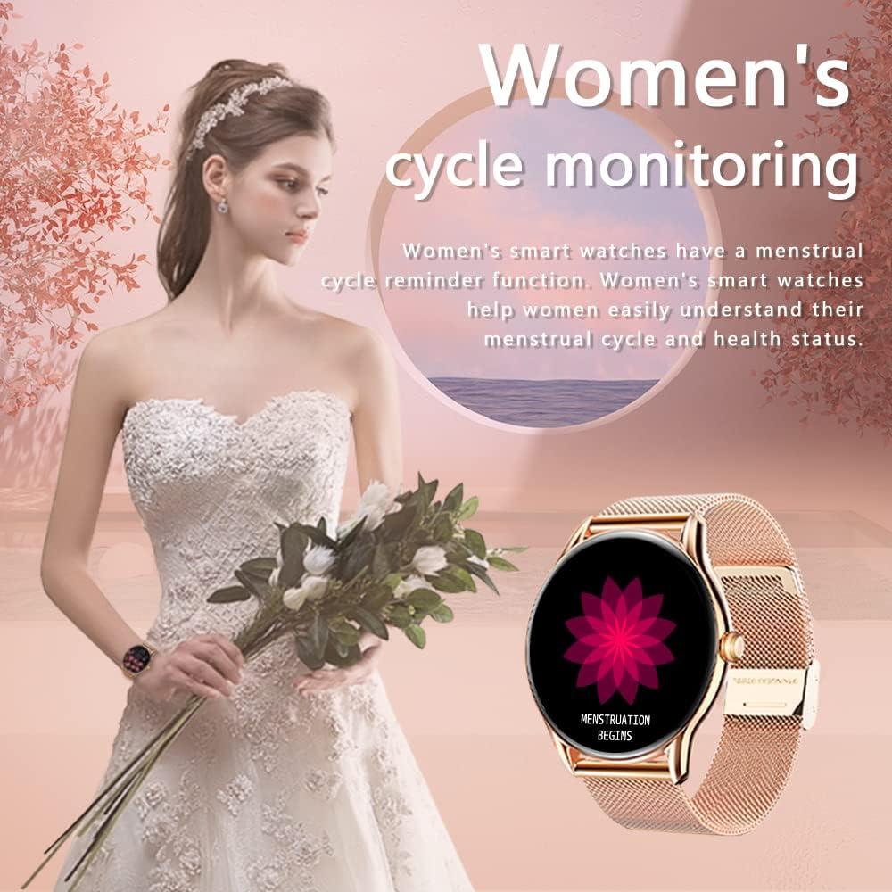 Женские умные часы GaWear К7, фитнес-трекер, 1,32" HD-экран,IP68 с пульсометром, монитор сна, секундомер. - фото 5 - id-p2142227611