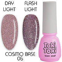 Світловідбиваюча база для гель-лаку Toki-Toki Cosmo Base CB06, 5 ml